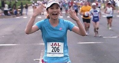 久保田智子のマラソン画像